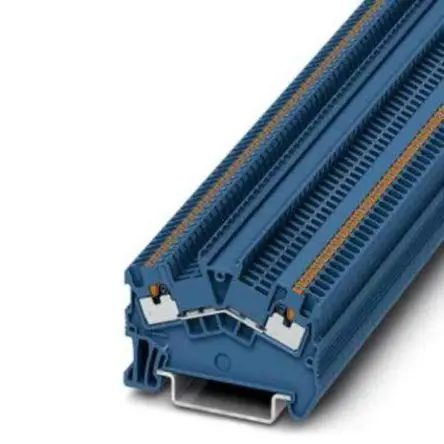 Produktfoto 1 von Phoenix Contact Anschlussklemmenblock für Durchkontaktierung 1 Blau, 0.14mm², 1.5 mm², 500V Einsteck-Anschluss