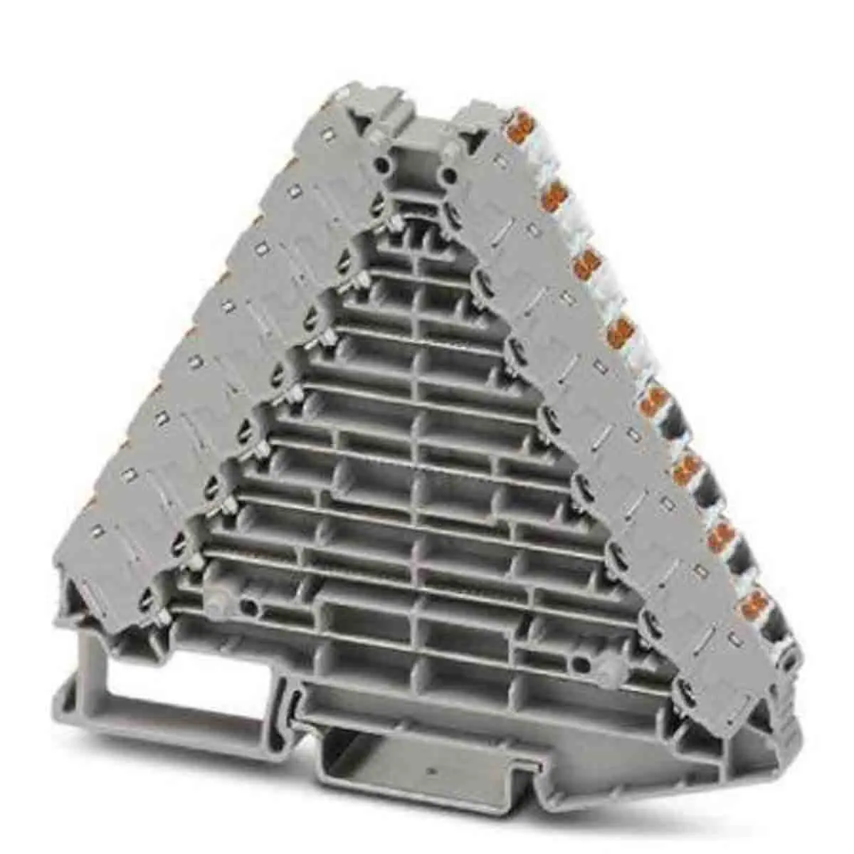 Produktfoto 1 von Phoenix Contact PTRV DIN-Schienenklemme ohne Sicherung 8 Grau, 0.14 to 2.5 mm², 250 V Einsteck-Anschluss