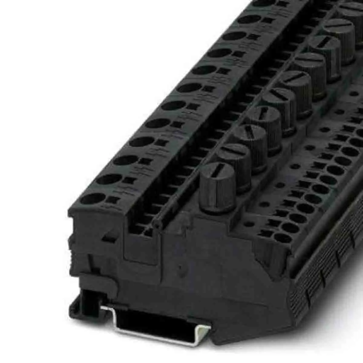 Produktfoto 1 von Phoenix Contact DT Reihenklemme mit Sicherungshalter 1 Schwarz, 0.5 to 10 mm², 500 V Beinfeder Abgesichert IECEx, ATEX