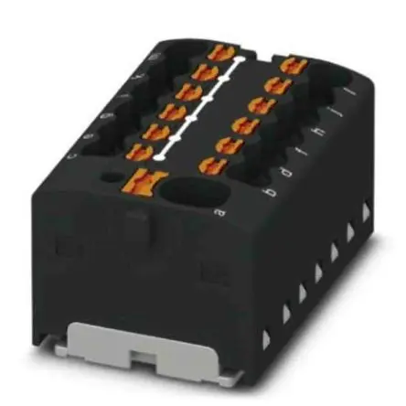 Produktfoto 1 von Phoenix Contact Verteilerblock 13-polig / 450V 17.5A, Polyamid Schwarz, IP20