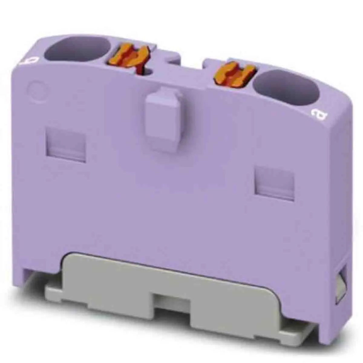 Produktfoto 1 von Phoenix Contact Verteilerblock 2-polig / 450 V 17.5A, Polyamid Violett, IP20