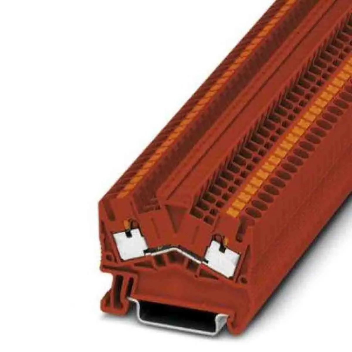 Produktfoto 1 von Phoenix Contact PTS DIN-Schienenklemme ohne Sicherung 1 Rot, 0.14 to 4 mm², 800 V Einsteck-Anschluss IECEx, ATEX