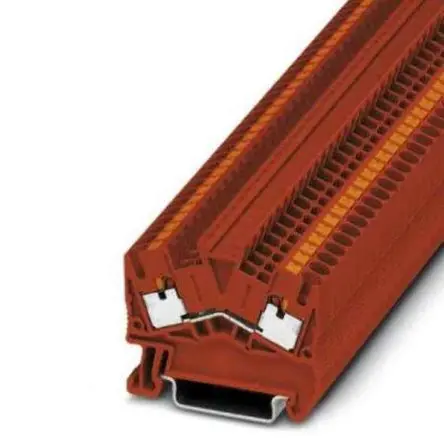 Produktfoto 1 von Phoenix Contact PTS Anschlussklemmenblock für Durchkontaktierung 1 Rot, 0.14mm², 4 mm², 800V Einsteck-Anschluss IECEx,