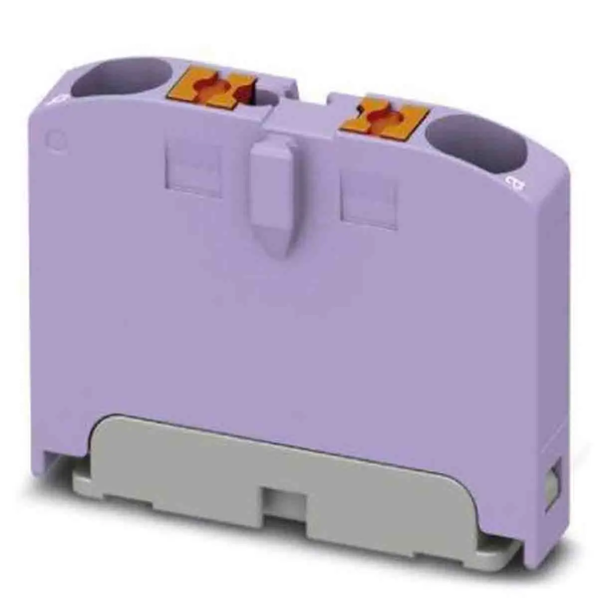 Produktfoto 1 von Phoenix Contact Verteilerblock 2-polig / 690 V 24A, Polyamid Violett, IP20