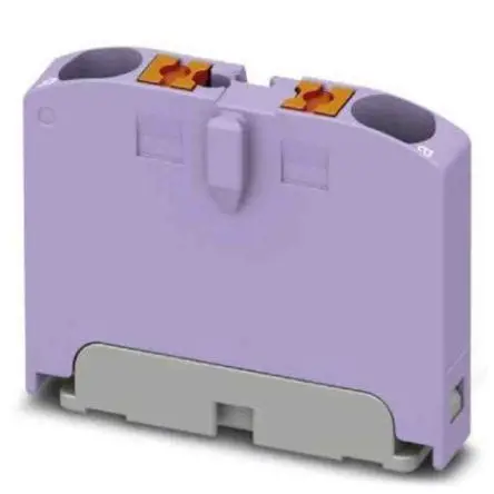 Produktfoto 1 von Phoenix Contact Verteilerblock 2-polig / 690V 24A, Polyamid Violett, IP20