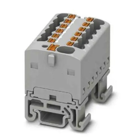Produktfoto 1 von Phoenix Contact Verteilerblock 13-polig / 500V 17.5A, Polyamid Grau, IP20