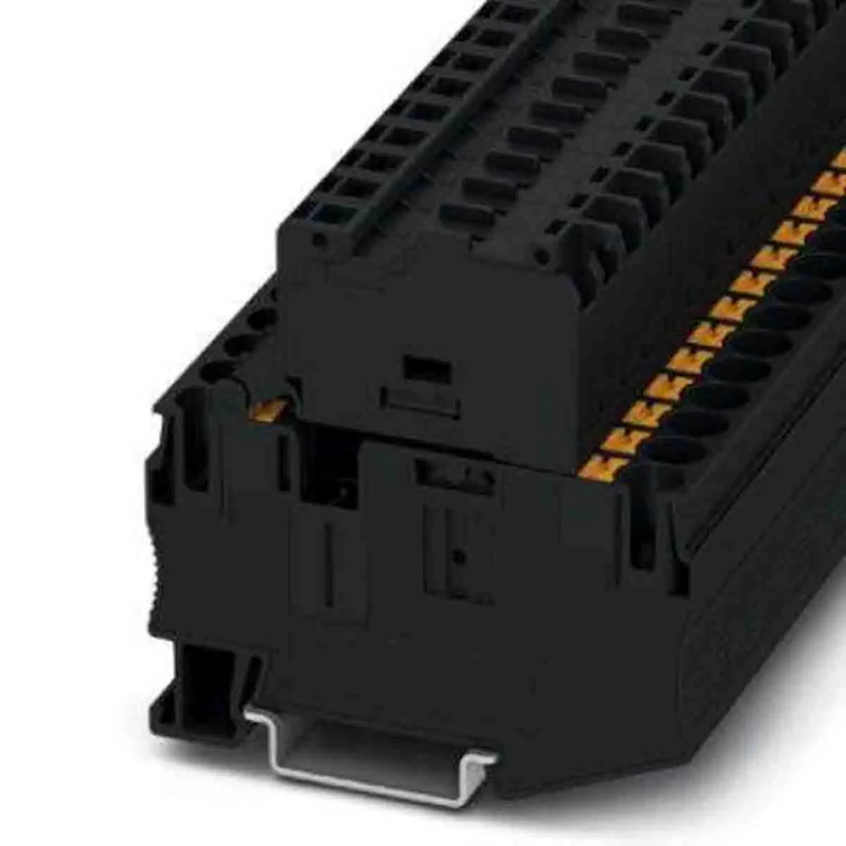 Produktfoto 1 von Phoenix Contact PT Reihenklemme mit Sicherungshalter 1 Schwarz, 0.5 to 10 mm², 630 V Einsteck-Anschluss Abgesichert
