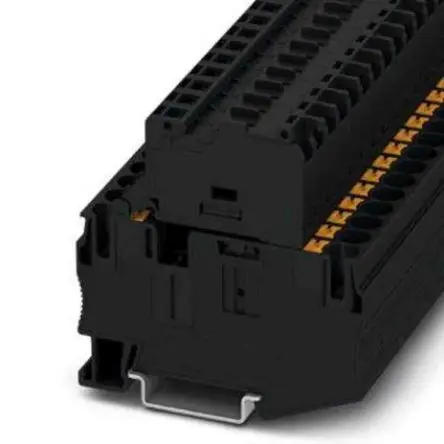 Produktfoto 1 von Phoenix Contact PT Modularer Sicherungs-Anschlussklemmenblock 1 Schwarz, 0.5mm², 10 mm², 630V Einsteck-Anschluss