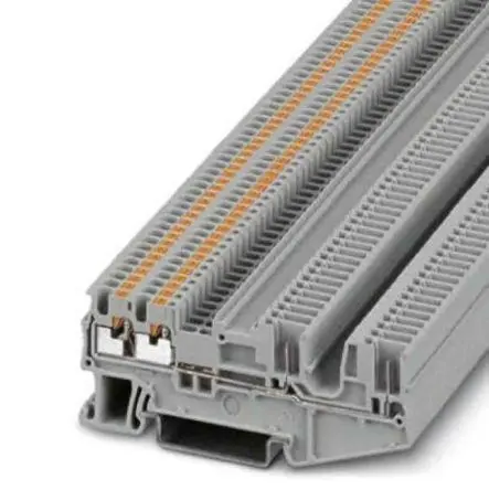 Produktfoto 1 von Phoenix Contact Anschlussklemmenblock für Durchkontaktierung 1 Grau, 0.14mm², 1.5 mm², 500V Einsteck-Anschluss