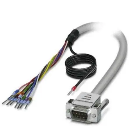 Produktfoto 1 von Phoenix Contact D9SUB Serielles Kabel / D-Sub, 9-polig Stecker / Nicht abgeschlossen Stecker, 2 m Polyvinylchlorid,