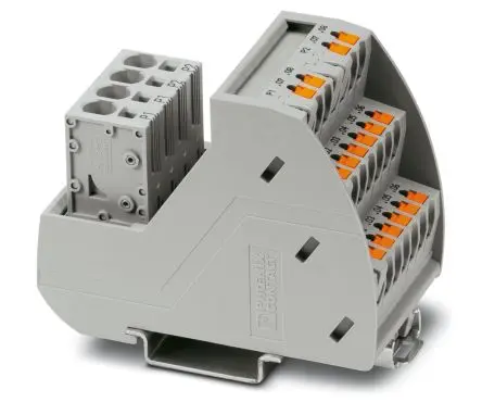 Produktfoto 1 von Phoenix Contact VIP Verteilerblock 15A Grau 2-polig