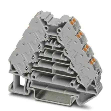 Produktfoto 1 von Phoenix Contact PTRV Anschlussklemmenblock DIN-Schiene 4 Grau, 0.14mm², 2.5 mm², 250V Einsteck-Anschluss