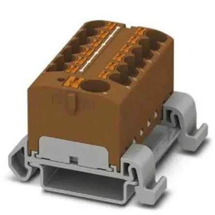 Produktfoto 1 von Phoenix Contact Verteilerblock 13-polig / 800V 32A, Polyamid Braun, IP20