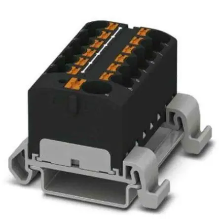 Produktfoto 1 von Phoenix Contact Verteilerblock 13-polig / 800V 32A, Polyamid Schwarz, IP20