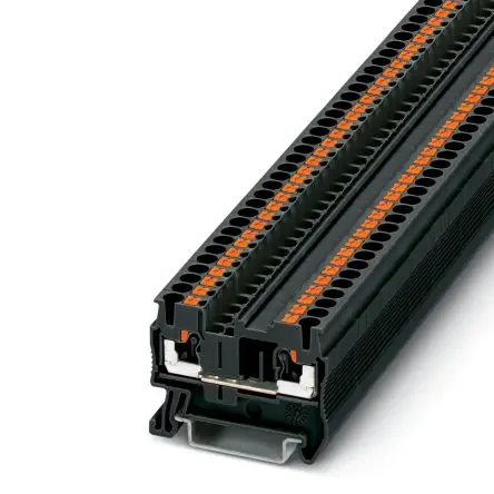 Produktfoto 1 von Phoenix Contact PT 2,5 Reihenklemme Schwarz, 0.14 → 4mm², 800 V / 24A, Einstecken