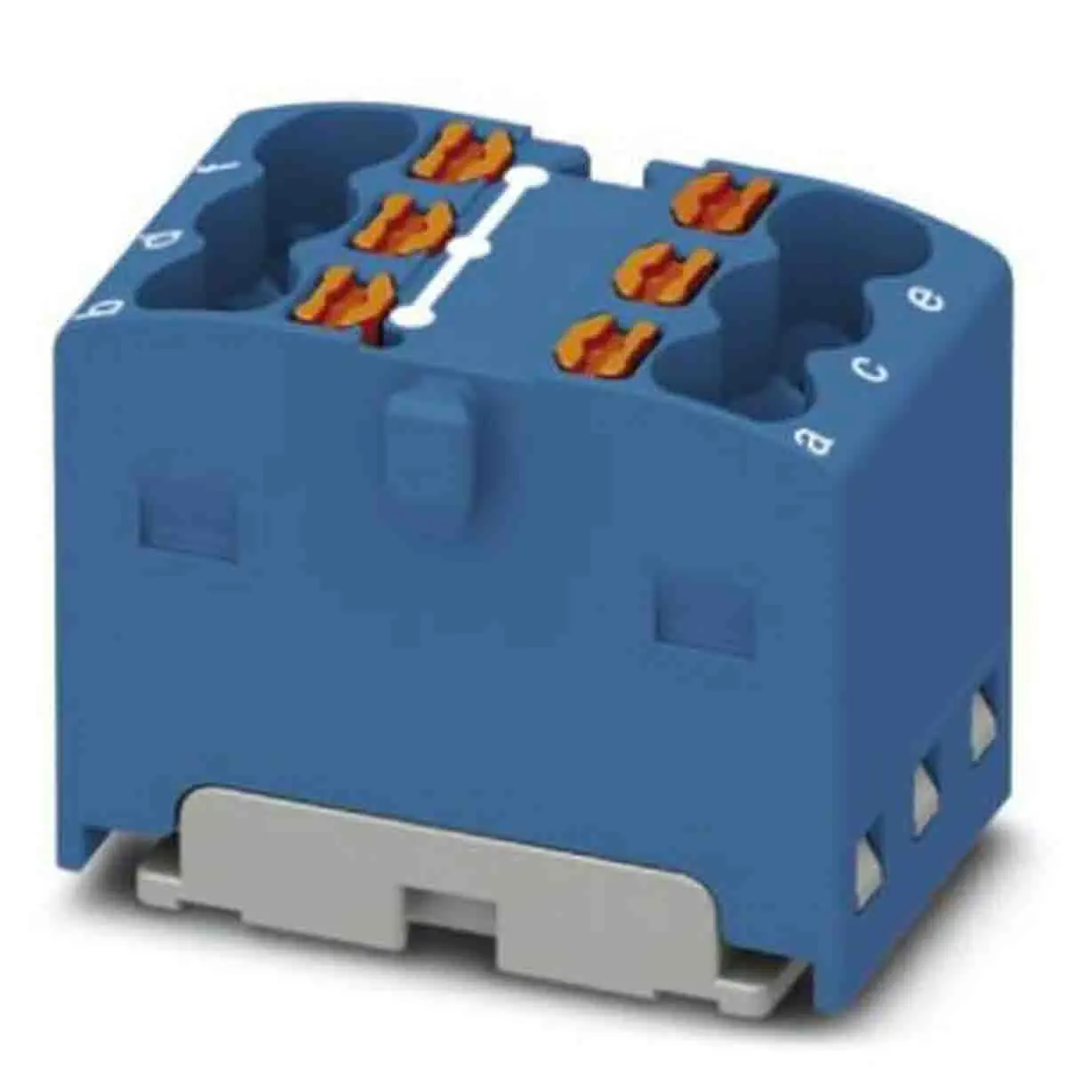 Phoenix Contact Verteilerblock 6-polig / 450 V 17.5A, Polyamid Blau, IP20