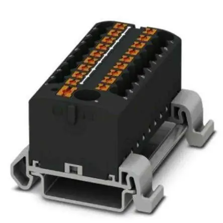 Produktfoto 1 von Phoenix Contact Verteilerblock 19-polig / 690V 24A, Polyamid Schwarz, IP20