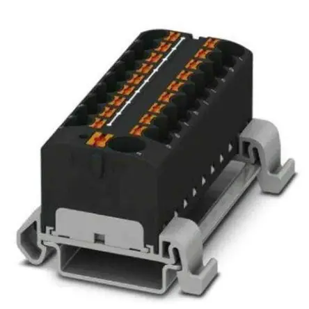 Produktfoto 1 von Phoenix Contact Verteilerblock 19-polig / 800V 32A, Polyamid Schwarz, IP20