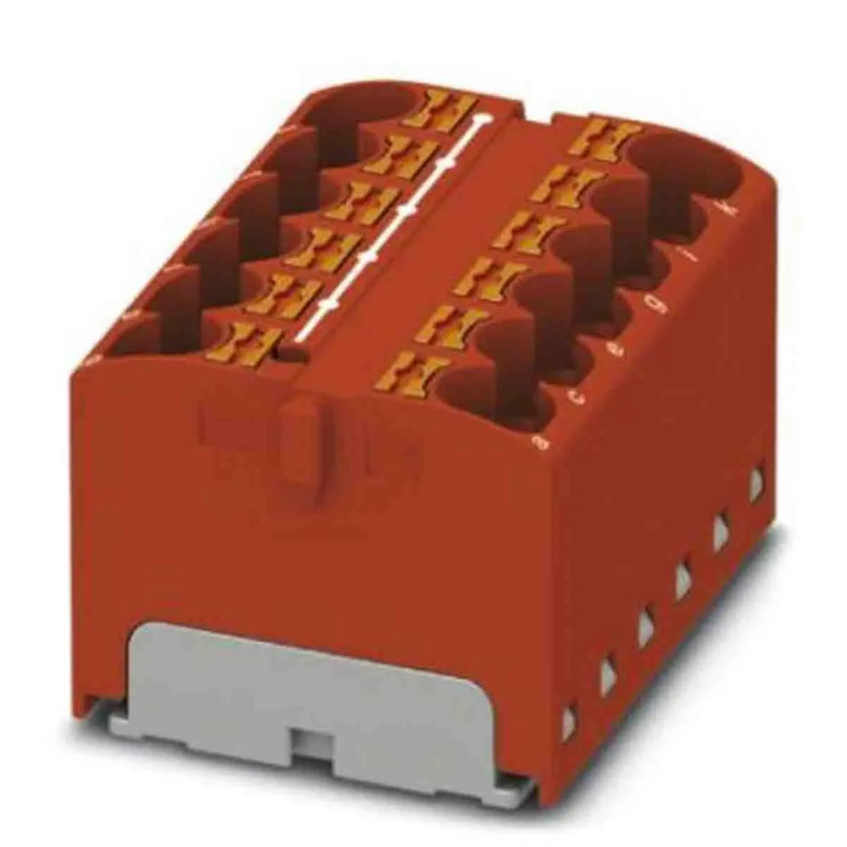 Produktfoto 1 von Phoenix Contact Verteilerblock 12-polig / 450 V 32A, Polyamid Rot, IP20