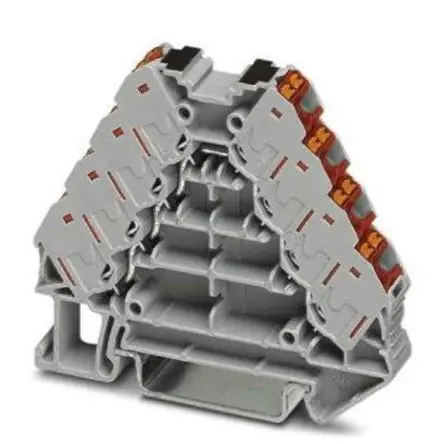 Produktfoto 1 von Phoenix Contact Verteilerblock 16-polig / 250V 17.5A, Polyamid Grau, IP20