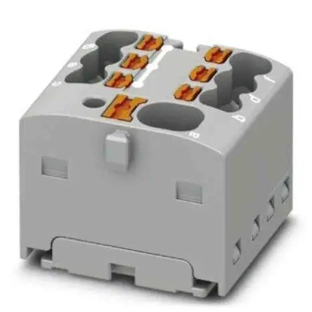 Produktfoto 1 von Phoenix Contact Verteilerblock 7-polig / 450V 17.5A, Polyamid Grau, IP20