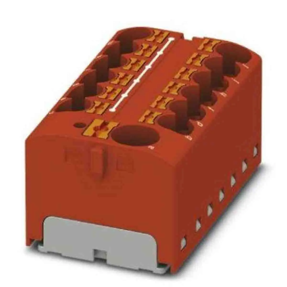 Produktfoto 1 von Phoenix Contact Verteilerblock 13-polig / 450 V 32A, Polyamid Rot, IP20