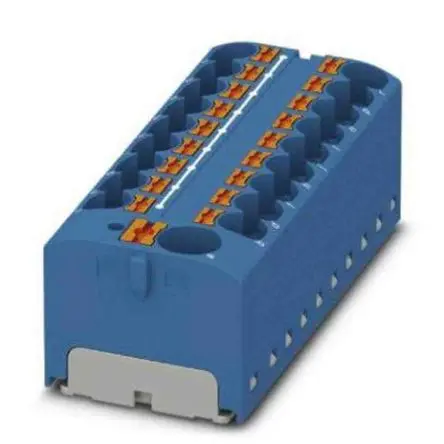 Phoenix Contact Verteilerblock 19-polig / 450V 32A, Polyamid Blau, IP20