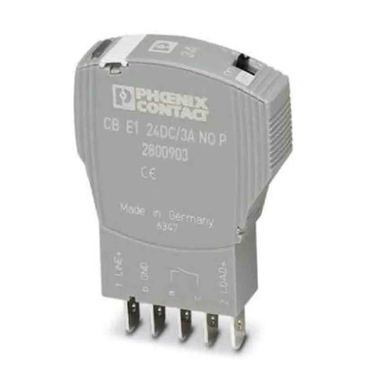 Produktfoto 1 von Phoenix Contact CB E1 Elektronischer Schutzschalter 24 V 1, 3 A DIN-Hutschiene 3.75 A L. 80 mm x 12.5 mm