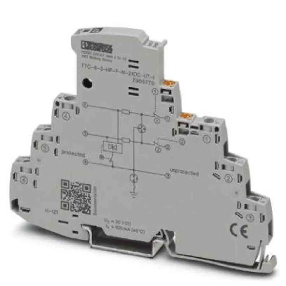 Produktfoto 1 von Phoenix Contact, Überspannungsschutz 10 kA DIN-Hutschiene Surge Protection Device