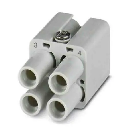 Produktfoto 1 von Phoenix Contact HC Modul für robusten Stromversorgungsstecker Buchse, 4-polig 40A, Panel, Kontakteinsatz