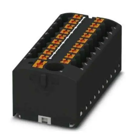 Produktfoto 1 von Phoenix Contact Verteilerblock 19-polig / 450V 24A, Polyamid Schwarz, IP20