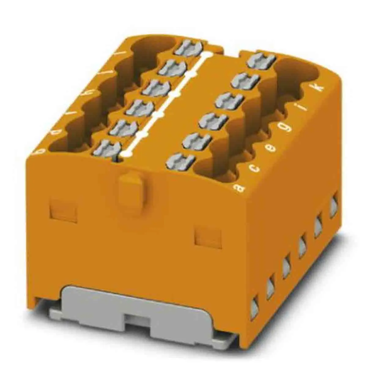 Produktfoto 1 von Phoenix Contact Verteilerblock 12-polig / 450 V 17.5A, Polyamid Orange, IP20