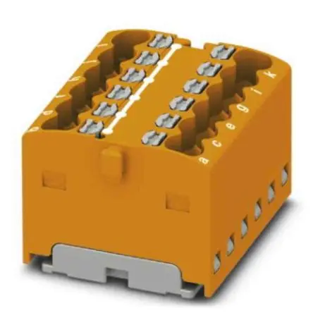 Produktfoto 1 von Phoenix Contact Verteilerblock 12-polig / 450V 17.5A, Polyamid Orange, IP20