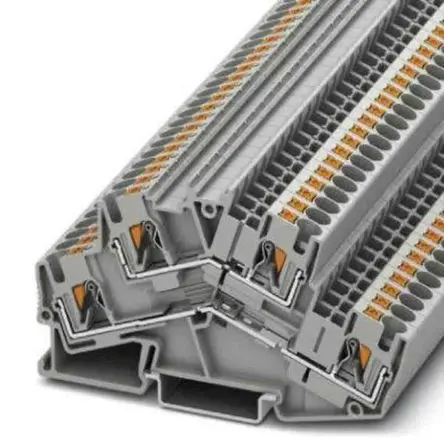 Produktfoto 1 von Phoenix Contact PTTBS Doppelstock Reihenklemmen 2 Grau, 0.2mm², 6 mm², 800V Einsteck-Anschluss ATEX, IECEx