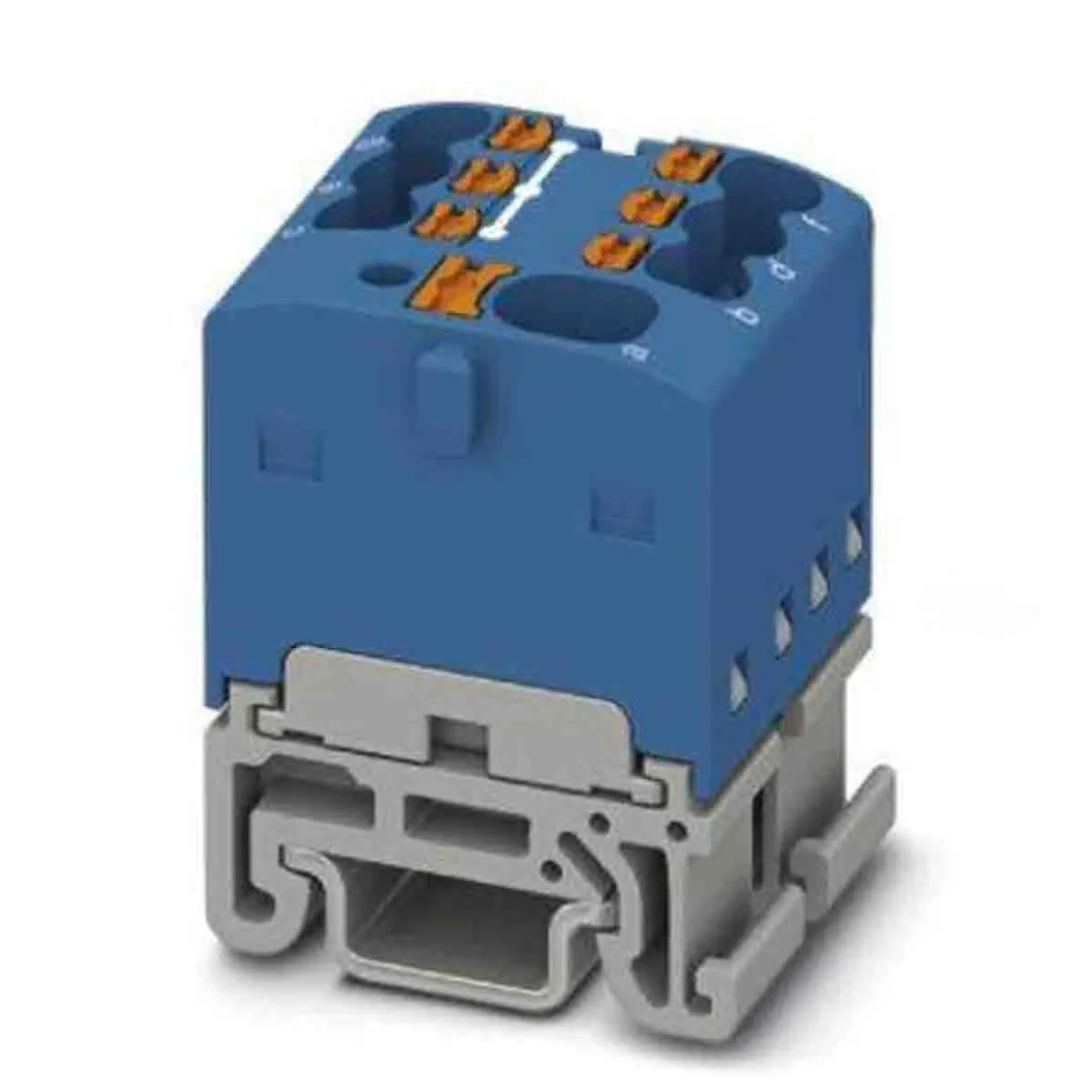 Produktfoto 1 von Phoenix Contact Verteilerblock 7-polig / 500 V 17.5A, Polyamid Blau, IP20