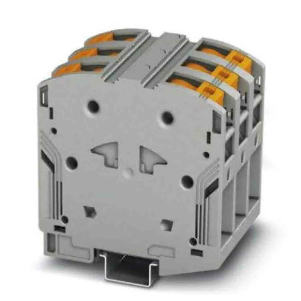 Produktfoto 1 von Phoenix Contact PTPOWER 95 DIN-Schienenklemme ohne Sicherung 1 Grau, 25 to 95 mm², 1000, 1500 V ac, V dc