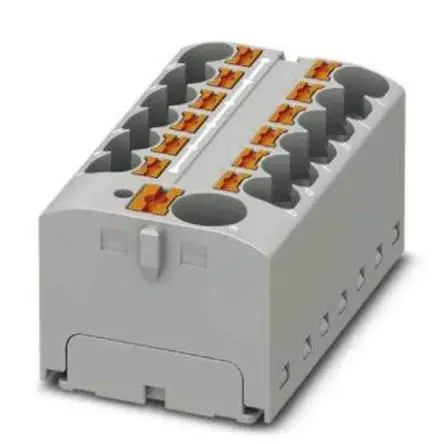 Produktfoto 1 von Phoenix Contact Verteilerblock 13-polig / 450V 32A, Polyamid Grau, IP20