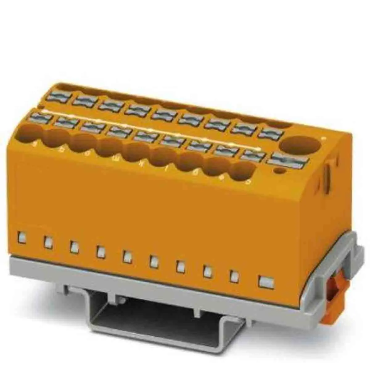 Produktfoto 1 von Phoenix Contact Verteilerblock 19-polig / 690 V 24A, Polyamid Orange, IP20