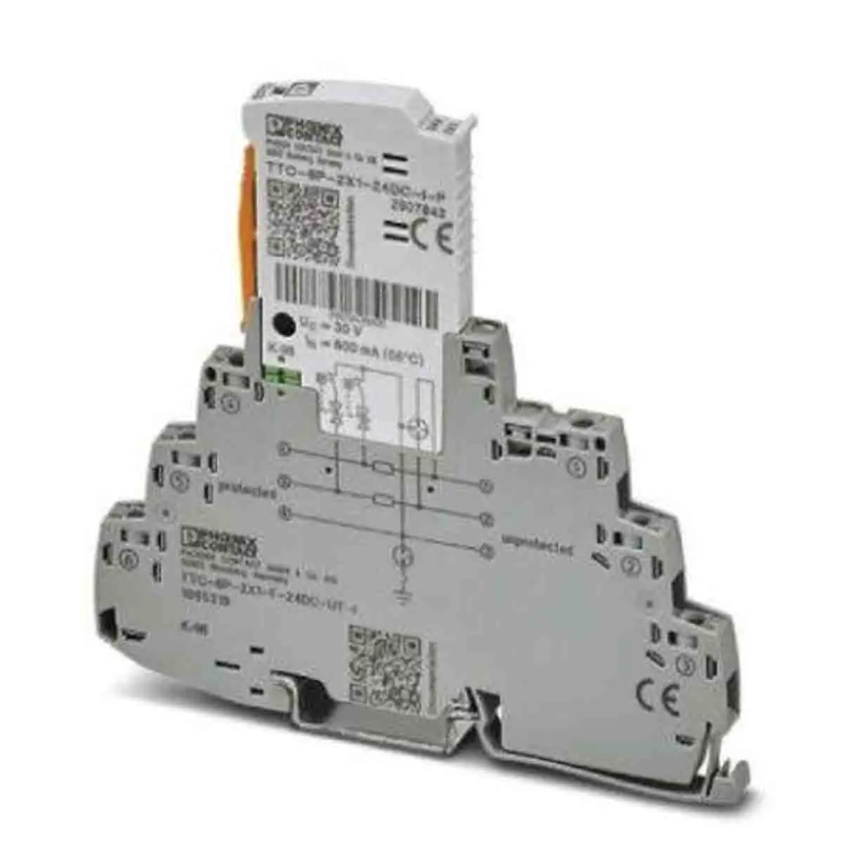 Produktfoto 1 von Phoenix Contact, Überspannungsschutz 10 kA DIN-Hutschiene Surge Protection Device TTC