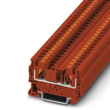 Produktfoto 1 von Phoenix Contact PT 4 Anschlussklemmenblock für Durchkontaktierung 1 Rot, 0.2mm², 6 mm², 800V Einsteck-Anschluss
