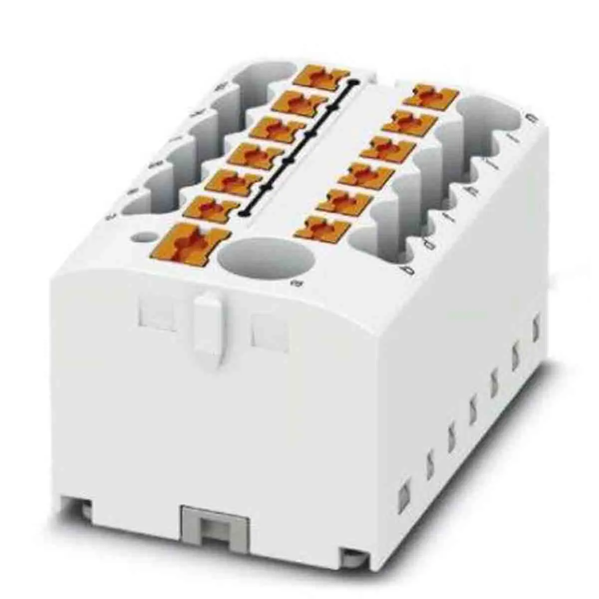 Produktfoto 1 von Phoenix Contact Verteilerblock 13-polig / 450 V 24A, Polyamid Weiß, IP20