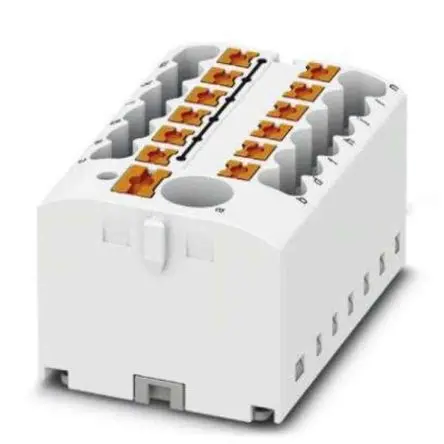 Produktfoto 1 von Phoenix Contact Verteilerblock 13-polig / 450V 24A, Polyamid Weiß, IP20