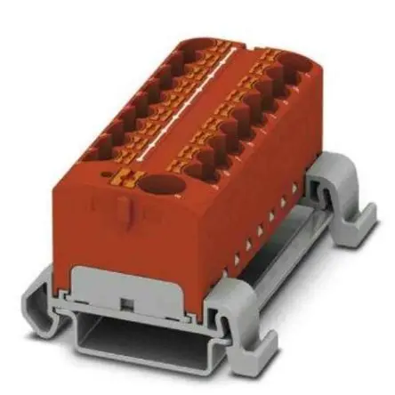 Produktfoto 1 von Phoenix Contact Verteilerblock 19-polig / 800V 32A, Polyamid Rot, IP20