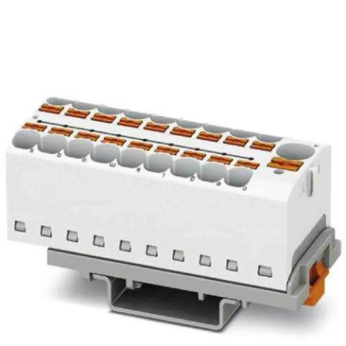 Produktfoto 1 von Phoenix Contact Verteilerblock 19-polig / 800 V 32A, Polyamid Weiß, IP20