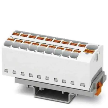 Produktfoto 1 von Phoenix Contact Verteilerblock 19-polig / 800V 32A, Polyamid Weiß, IP20