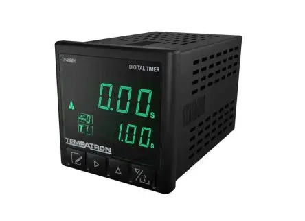 Produktfoto 1 von Tempatron TF48 Zeitrelais, Panel 7 to 24 V ac 24V ac, 7 V ac, 99.99 s to 9999 h, 2 Kont. 13