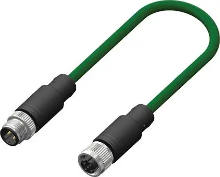 Produktfoto 1 von RS PRO CDF12, 4-polig Sensor-Betätigungselementkabel, Gerade Buchse 4 / Gerade Stecker, Länge 2 m