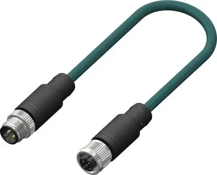 Produktfoto 1 von RS PRO CDF12, 4-polig Sensor-Betätigungselementkabel, Gerade Buchse 4 / Gerade Stecker, Länge 5 m