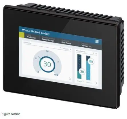 Produktfoto 1 von Siemens, MTP700 Unified Comfort, SIMATIC, HMI-Bediengerät, TFT, 800 pixel x 480 pixel, 7 Zoll