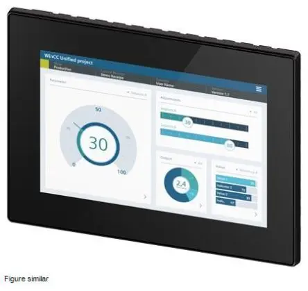 Produktfoto 1 von Siemens, SIMATIC, HMI-Bediengerät, TFT, 1280 x 800 pixel, 10.1 Zoll